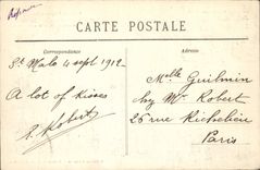 CPA Cote d'Emeraude Saint Malo Le Grand Be Le Tombeau De Chateaubraind Botrel