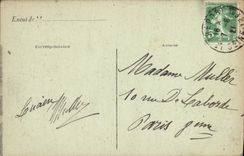 VINTAGE POSTCARD Treport the Martyrdom On Cliff