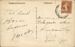 POSTAL Clermont-Ferrand de la VENDIMIA el lugar de Jude y de la catedral