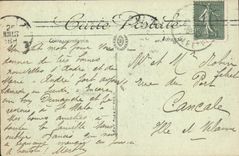 POSTAL Le Havre de la VENDIMIA el hotel de Frascati y el semáforo