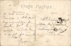 Pont marcial y nuevo del puente santo de Limoges de la POSTAL de la VENDIMIA