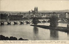 CPA Tours Vue Generale La Loire Et l'Ile Simon