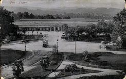 VINTAGE POSTCARD Pau Train station