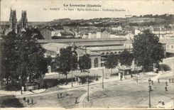 CPA La Lorraine Illustree Nancy La Gare Eglise Saint Leon Faubourg Stanislas