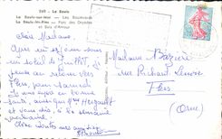 MODERN CARD La Baule On Sea the Boulevards Park of Dryades and wood of love