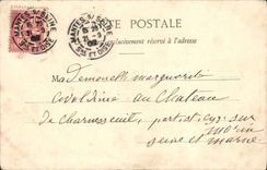 VINTAGE POSTCARD Mantes La Jolie the Bridge And the Notre Dame Church