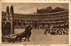CPA Roma Circo Massimo Uitima Preghiera Lion