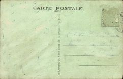 VINTAGE POSTCARD Paris Park Of the Chaumont Hillocks the suspended bridge the lake and the view-point