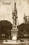 VINTAGE POSTCARD Paris Notre Dame Fountain