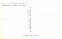 MODERN CARD the Caves De Betharram In the Boat On the Underground River