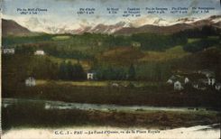 VINTAGE POSTCARD Pau Fund of Ossau Seen Of the Royal Place