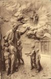 CPA Vie De Don Bosco Le Ven Don Besco enseigne A Ses Enfants la devotion a Notre Dame auxiliatrice