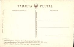 VINTAGE POSTCARD Ochavo Relicario Gotico Reliquias De San Pedro there San Pablo