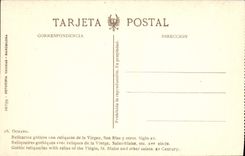 VINTAGE POSTCARD Ochavo Relicario Goticos Idiot Reliquias Of the virgen San Blas there Otros