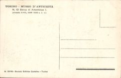 La POSTAL Torino Museo de la VENDIMIA del antichita gobernó a Di Amenhotpe
