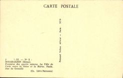CPA Bouchardon Fontaine Des Quatre Saisons La Ville De Paris Entre La Seine Et La Marne Paris