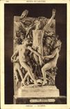 VINTAGE POSTCARD Museum Of Louvre Carpeaux Dance