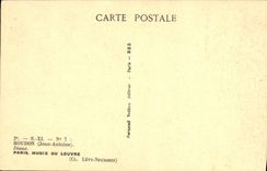 VINTAGE POSTCARD Houdon Diane Paris Musee Of Louvre Drives out Arc