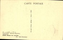 VINTAGE POSTCARD Falconet Bather Paris Museum Of Louvre