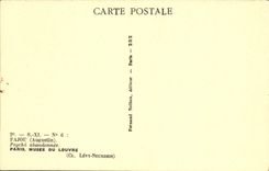 VINTAGE POSTCARD Pajou Psyche Abandoned Paris Museum Of Louvre