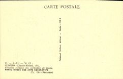 El llevar de las mujeres de Clodion de la POSTAL de la VENDIMIA del museo de París de las cestas de fruta de artes decorativos