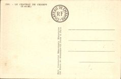 VINTAGE POSTCARD the Castle Of Fields