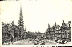 CPA Bruxelles Hotel De Ville Et grand Place
