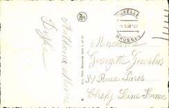 VINTAGE POSTCARD To remember Of Brussels