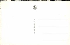 POSTAL Brujas Quay de la VENDIMIA del espejo