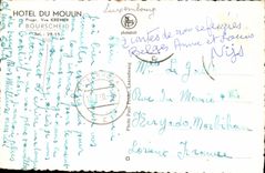 VINTAGE POSTCARD Hotel Of the Bourscheid Mill