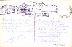 VINTAGE POSTCARD Blick Vom Gries Zum Karwendel