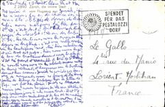 MODERN CARD Zurich Die Innere Stadt Vam Flugzeug Aus