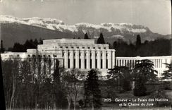 MODERN CARD Geneva the Palate Of the Nations And the Chain Of the Jura
