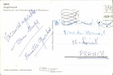 MODERN CARD Jungfraujoch Polarhunde MIT Gletscherhorn Unr Rottalhorn Huskies