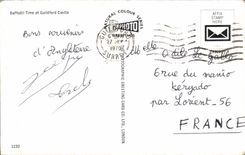 MODERN CARD Daffodil Time At Guildford Castle