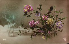 CPA Fantaisie Fleurs