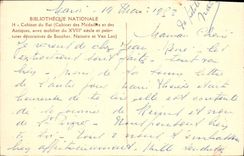 CPA Bibliotheque Nationale Cabinet Du Roi Paris 