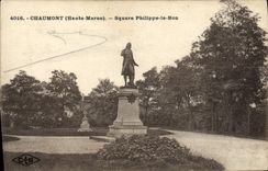 VINTAGE POSTCARD Chaumont Philippe Public garden the Good