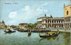 VINTAGE POSTCARD Venezia L Molo