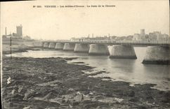 POSTAL de la VENDIMIA el Vendée Sables d'Olonne el embarcadero de la paja