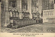 CPA Basilique Du Sacre Coeur De Montmartre Les stalles du choeur Paris