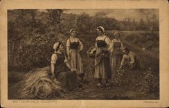 VINTAGE POSTCARD Return Of the Fields