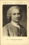 VINTAGE POSTCARD Jean Jacques Rousseau MR. Q of the Tower