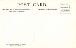 VINTAGE POSTCARD Gossaert has Man and Wife The London National Gallery