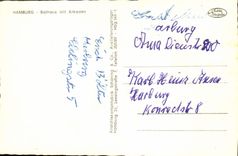 MODERN CARD Hamburg Rathaus put Arkaden