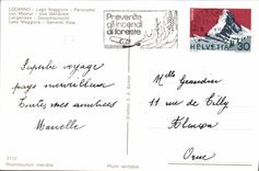 MODERN CARD Locarno Lao Maggiore Panorama