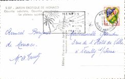 MODERN CARD Exotic Garden Of Monaco the higher plate