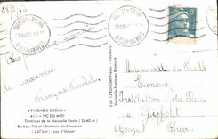 MODERN CARD peak of the South Terminus of the new road Collar and hotel trade of Sencours Lake Oncet