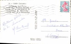 MODERN CARD Caen Cathedral Saint Pierre