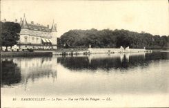 CPA Rambouillet Le Parc Vue Sur I'ile Du Potager